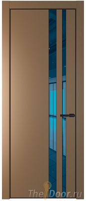 Дверь Profil Doors 20PE цвет Перламутр золото кромка Черный матовый RAL9005 стекло Зеркало Blue Дверь Profil Doors 20PE цвет Перламутр золото кромка Черный матовый RAL9005 стекло Зеркало Blue