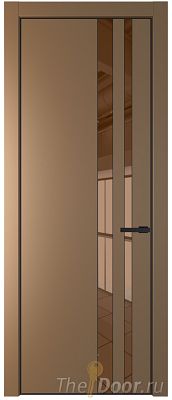 Дверь Profil Doors 20PE цвет Перламутр золото кромка Черный матовый RAL9005 стекло Зеркало Bronza Дверь Profil Doors 20PE цвет Перламутр золото кромка Черный матовый RAL9005 стекло Зеркало Bronza