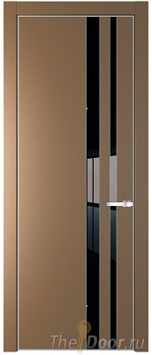 Дверь Profil Doors 20PE цвет Перламутр золото кромка Серебро стекло Lacobel Черный лак Дверь Profil Doors 20PE цвет Перламутр золото кромка Серебро стекло Lacobel Черный лак