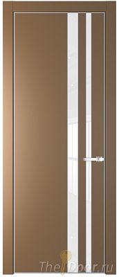 Дверь Profil Doors 20PE цвет Перламутр золото кромка Серебро стекло Lacobel лак Классик Дверь Profil Doors 20PE цвет Перламутр золото кромка Серебро стекло Lacobel лак Классик