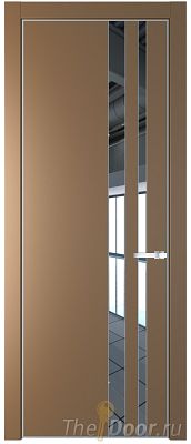 Дверь Profil Doors 20PE цвет Перламутр золото кромка Серебро стекло Зеркало Дверь Profil Doors 20PE цвет Перламутр золото кромка Серебро стекло Зеркало