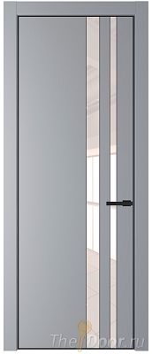 Дверь Profil Doors 20PE цвет Смоки (RAL 870-02) кромка Черный матовый RAL9005 стекло Lacobel Перламутровый лак Дверь Profil Doors 20PE цвет Смоки (RAL 870-02) кромка Черный матовый RAL9005 стекло Lacobel Перламутровый лак