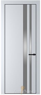 Дверь Profil Doors 20PE цвет Вайт (RAL 110 96 02) кромка Черный матовый RAL9005 стекло Lacobel Серебро Матлак Дверь Profil Doors 20PE цвет Вайт (RAL 110 96 02) кромка Черный матовый RAL9005 стекло Lacobel Серебро Матлак