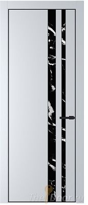 Дверь Profil Doors 20PE цвет Вайт (RAL 110 96 02) кромка Черный матовый RAL9005 стекло Нефи черный узор серебро Дверь Profil Doors 20PE цвет Вайт (RAL 110 96 02) кромка Черный матовый RAL9005 стекло Нефи черный узор серебро