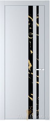 Дверь Profil Doors 20PE цвет Вайт (RAL 110 96 02) кромка Серебро стекло Нефи черный узор золото Дверь Profil Doors 20PE цвет Вайт (RAL 110 96 02) кромка Серебро стекло Нефи черный узор золото