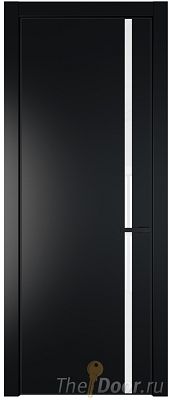 Дверь Profil Doors 21PE цвет Блэк кромка Черный матовый RAL9005 стекло Lacobel лак Классик