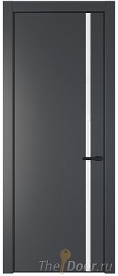 Дверь Profil Doors 21PE цвет Графит (Pantone 425С) кромка Черный матовый RAL9005 стекло Lacobel лак Классик Дверь Profil Doors 21PE цвет Графит (Pantone 425С) кромка Черный матовый RAL9005 стекло Lacobel лак Классик