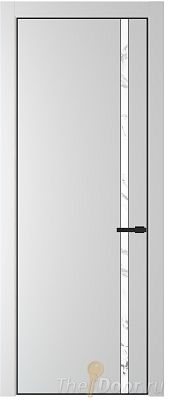 Дверь Profil Doors 21PE цвет Крем Вайт (RAL 120-02) кромка Черный матовый RAL9005 стекло Нефи белый узор серебро Дверь Profil Doors 21PE цвет Крем Вайт (RAL 120-02) кромка Черный матовый RAL9005 стекло Нефи белый узор серебро