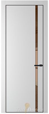 Дверь Profil Doors 21PE цвет Крем Вайт (RAL 120-02) кромка Черный матовый RAL9005 стекло Зеркало Bronza Дверь Profil Doors 21PE цвет Крем Вайт (RAL 120-02) кромка Черный матовый RAL9005 стекло Зеркало Bronza