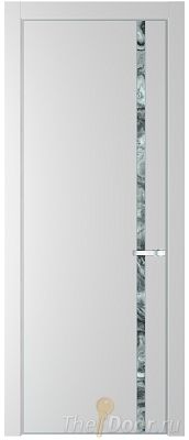 Дверь Profil Doors 21PE цвет Крем Вайт (RAL 120-02) кромка Серебро стекло Атриум серебро