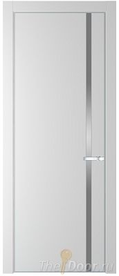 Дверь Profil Doors 21PE цвет Крем Вайт (RAL 120-02) кромка Серебро стекло Lacobel Серебро Матлак