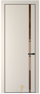 Дверь Profil Doors 21PE цвет Кремовая Магнолия (RAL 120-04) кромка Черный матовый RAL9005 стекло Зеркало Bronza Дверь Profil Doors 21PE цвет Кремовая Магнолия (RAL 120-04) кромка Черный матовый RAL9005 стекло Зеркало Bronza