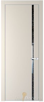 Дверь Profil Doors 21PE цвет Кремовая Магнолия (RAL 120-04) кромка Серебро стекло Лоран узор золото Дверь Profil Doors 21PE цвет Кремовая Магнолия (RAL 120-04) кромка Серебро стекло Лоран узор золото