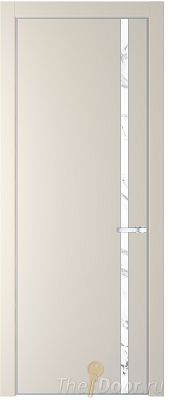Дверь Profil Doors 21PE цвет Кремовая Магнолия (RAL 120-04) кромка Серебро стекло Нефи белый узор серебро Дверь Profil Doors 21PE цвет Кремовая Магнолия (RAL 120-04) кромка Серебро стекло Нефи белый узор серебро