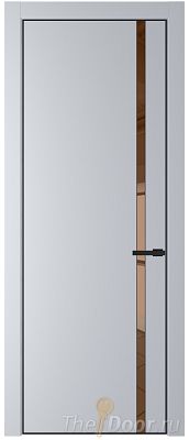 Дверь Profil Doors 21PE цвет Лайт Грей (RAL 870-01) кромка Черный матовый RAL9005 стекло Зеркало Bronza Дверь Profil Doors 21PE цвет Лайт Грей (RAL 870-01) кромка Черный матовый RAL9005 стекло Зеркало Bronza