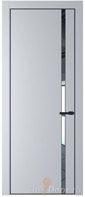 Дверь Profil Doors 21PE цвет Лайт Грей (RAL 870-01) кромка Черный матовый RAL9005 стекло Зеркало Дверь Profil Doors 21PE цвет Лайт Грей (RAL 870-01) кромка Черный матовый RAL9005 стекло Зеркало