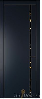 Дверь Profil Doors 21PE цвет Нэви Блу (RAL 7016) кромка Черный матовый RAL9005 стекло Нефи черный узор золото Дверь Profil Doors 21PE цвет Нэви Блу (RAL 7016) кромка Черный матовый RAL9005 стекло Нефи черный узор золото