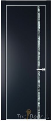 Дверь Profil Doors 21PE цвет Нэви Блу (RAL 7016) кромка Серебро стекло Атриум серебро Дверь Profil Doors 21PE цвет Нэви Блу (RAL 7016) кромка Серебро стекло Атриум серебро