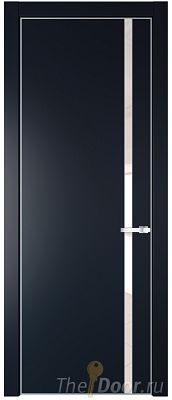 Дверь Profil Doors 21PE цвет Нэви Блу (RAL 7016) кромка Серебро стекло Lacobel Перламутровый лак Дверь Profil Doors 21PE цвет Нэви Блу (RAL 7016) кромка Серебро стекло Lacobel Перламутровый лак