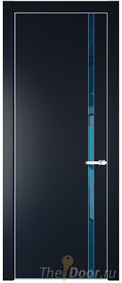 Дверь Profil Doors 21PE цвет Нэви Блу (RAL 7016) кромка Серебро стекло Зеркало Blue Дверь Profil Doors 21PE цвет Нэви Блу (RAL 7016) кромка Серебро стекло Зеркало Blue