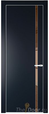 Дверь Profil Doors 21PE цвет Нэви Блу (RAL 7016) кромка Серебро стекло Зеркало Bronza Дверь Profil Doors 21PE цвет Нэви Блу (RAL 7016) кромка Серебро стекло Зеркало Bronza
