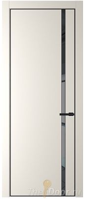 Дверь Profil Doors 21PE цвет Перламутр белый кромка Черный матовый RAL9005 стекло Зеркало Grey Дверь Profil Doors 21PE цвет Перламутр белый кромка Черный матовый RAL9005 стекло Зеркало Grey