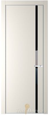 Дверь Profil Doors 21PE цвет Перламутр белый кромка Серебро стекло Lacobel Черный лак Дверь Profil Doors 21PE цвет Перламутр белый кромка Серебро стекло Lacobel Черный лак
