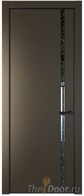 Дверь Profil Doors 21PE цвет Перламутр бронза кромка Черный матовый RAL9005 стекло Лоран узор золото Дверь Profil Doors 21PE цвет Перламутр бронза кромка Черный матовый RAL9005 стекло Лоран узор золото