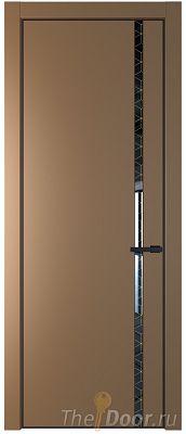 Дверь Profil Doors 21PE цвет Перламутр золото кромка Черный матовый RAL9005 стекло Лоран узор золото Дверь Profil Doors 21PE цвет Перламутр золото кромка Черный матовый RAL9005 стекло Лоран узор золото