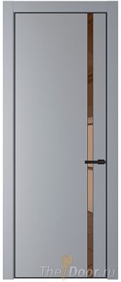 Дверь Profil Doors 21PE цвет Смоки (RAL 870-02) кромка Черный матовый RAL9005 стекло Зеркало Bronza Дверь Profil Doors 21PE цвет Смоки (RAL 870-02) кромка Черный матовый RAL9005 стекло Зеркало Bronza