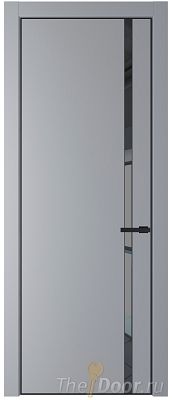 Дверь Profil Doors 21PE цвет Смоки (RAL 870-02) кромка Черный матовый RAL9005 стекло Зеркало Grey Дверь Profil Doors 21PE цвет Смоки (RAL 870-02) кромка Черный матовый RAL9005 стекло Зеркало Grey
