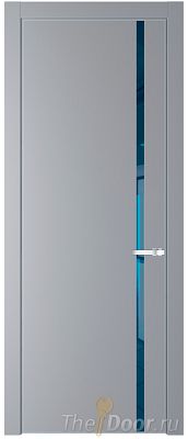 Дверь Profil Doors 21PE цвет Смоки (RAL 870-02) кромка Серебро стекло Зеркало Blue Дверь Profil Doors 21PE цвет Смоки (RAL 870-02) кромка Серебро стекло Зеркало Blue