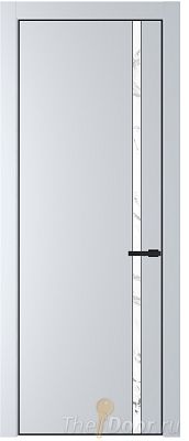 Дверь Profil Doors 21PE цвет Вайт (RAL 110 96 02) кромка Черный матовый RAL9005 стекло Нефи белый узор серебро Дверь Profil Doors 21PE цвет Вайт (RAL 110 96 02) кромка Черный матовый RAL9005 стекло Нефи белый узор серебро