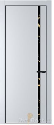 Дверь Profil Doors 21PE цвет Вайт (RAL 110 96 02) кромка Черный матовый RAL9005 стекло Нефи черный узор золото Дверь Profil Doors 21PE цвет Вайт (RAL 110 96 02) кромка Черный матовый RAL9005 стекло Нефи черный узор золото