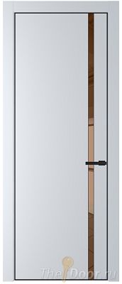 Дверь Profil Doors 21PE цвет Вайт (RAL 110 96 02) кромка Черный матовый RAL9005 стекло Зеркало Bronza Дверь Profil Doors 21PE цвет Вайт (RAL 110 96 02) кромка Черный матовый RAL9005 стекло Зеркало Bronza