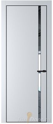 Дверь Profil Doors 21PE цвет Вайт (RAL 110 96 02) кромка Черный матовый RAL9005 стекло Зеркало Дверь Profil Doors 21PE цвет Вайт (RAL 110 96 02) кромка Черный матовый RAL9005 стекло Зеркало