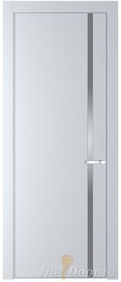 Дверь Profil Doors 21PE цвет Вайт (RAL 110 96 02) кромка Серебро стекло Lacobel Серебро Матлак