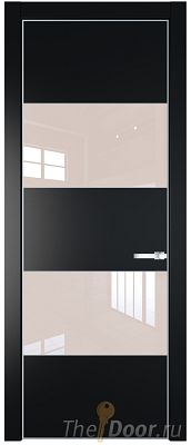 Дверь Profil Doors 22PE цвет Блэк кромка Серебро стекло Lacobel Перламутровый лак Дверь Profil Doors 22PE цвет Блэк кромка Серебро стекло Lacobel Перламутровый лак