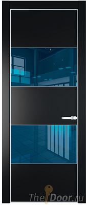 Дверь Profil Doors 22PE цвет Блэк кромка Серебро стекло Зеркало Blue Дверь Profil Doors 22PE цвет Блэк кромка Серебро стекло Зеркало Blue