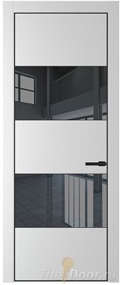 Дверь Profil Doors 22PE цвет Крем Вайт (RAL 120-02) кромка Черный матовый RAL9005 стекло Зеркало Grey Дверь Profil Doors 22PE цвет Крем Вайт (RAL 120-02) кромка Черный матовый RAL9005 стекло Зеркало Grey