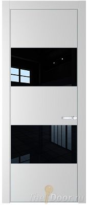 Дверь Profil Doors 22PE цвет Крем Вайт (RAL 120-02) кромка Серебро стекло Lacobel Черный лак Дверь Profil Doors 22PE цвет Крем Вайт (RAL 120-02) кромка Серебро стекло Lacobel Черный лак