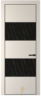 Дверь Profil Doors 22PE цвет Кремовая Магнолия (RAL 120-04) кромка Черный матовый RAL9005 стекло Неро мрамор Дверь Profil Doors 22PE цвет Кремовая Магнолия (RAL 120-04) кромка Черный матовый RAL9005 стекло Неро мрамор