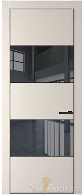 Дверь Profil Doors 22PE цвет Кремовая Магнолия (RAL 120-04) кромка Черный матовый RAL9005 стекло Зеркало Grey Дверь Profil Doors 22PE цвет Кремовая Магнолия (RAL 120-04) кромка Черный матовый RAL9005 стекло Зеркало Grey