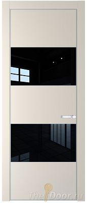 Дверь Profil Doors 22PE цвет Кремовая Магнолия (RAL 120-04) кромка Серебро стекло Lacobel Черный лак Дверь Profil Doors 22PE цвет Кремовая Магнолия (RAL 120-04) кромка Серебро стекло Lacobel Черный лак