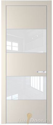Дверь Profil Doors 22PE цвет Кремовая Магнолия (RAL 120-04) кромка Серебро стекло Lacobel лак Классик Дверь Profil Doors 22PE цвет Кремовая Магнолия (RAL 120-04) кромка Серебро стекло Lacobel лак Классик