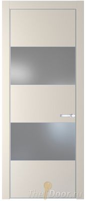 Дверь Profil Doors 22PE цвет Кремовая Магнолия (RAL 120-04) кромка Серебро стекло Lacobel Серебро Матлак Дверь Profil Doors 22PE цвет Кремовая Магнолия (RAL 120-04) кромка Серебро стекло Lacobel Серебро Матлак