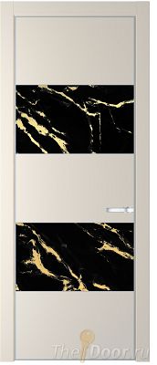Дверь Profil Doors 22PE цвет Кремовая Магнолия (RAL 120-04) кромка Серебро стекло Нефи черный узор золото Дверь Profil Doors 22PE цвет Кремовая Магнолия (RAL 120-04) кромка Серебро стекло Нефи черный узор золото