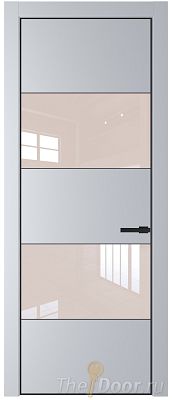 Дверь Profil Doors 22PE цвет Лайт Грей (RAL 870-01) кромка Черный матовый RAL9005 стекло Lacobel Перламутровый лак Дверь Profil Doors 22PE цвет Лайт Грей (RAL 870-01) кромка Черный матовый RAL9005 стекло Lacobel Перламутровый лак