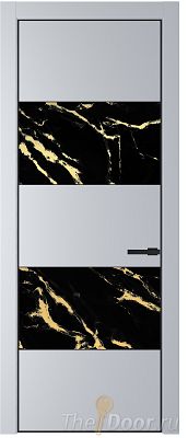 Дверь Profil Doors 22PE цвет Лайт Грей (RAL 870-01) кромка Черный матовый RAL9005 стекло Нефи черный узор золото Дверь Profil Doors 22PE цвет Лайт Грей (RAL 870-01) кромка Черный матовый RAL9005 стекло Нефи черный узор золото