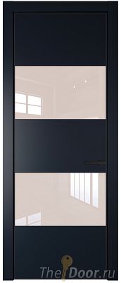 Дверь Profil Doors 22PE цвет Нэви Блу (RAL 7016) кромка Черный матовый RAL9005 стекло Lacobel Перламутровый лак Дверь Profil Doors 22PE цвет Нэви Блу (RAL 7016) кромка Черный матовый RAL9005 стекло Lacobel Перламутровый лак